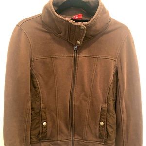 PUMA cotton moto jacket. Brown-L